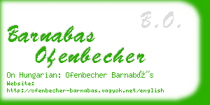 barnabas ofenbecher business card